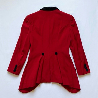 Vintage Moschino Wool Red Blazer Jacket
