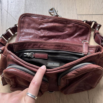 Vintage Miu Miu ‘00s Leather Shoulder Bag