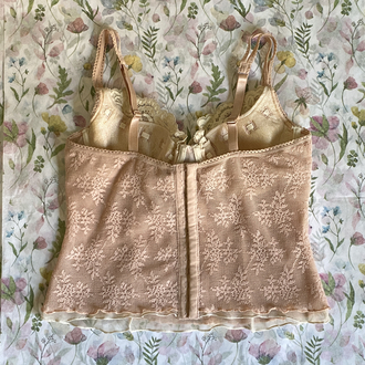 Vintage Rampage Lace Soft Pink Bustier
