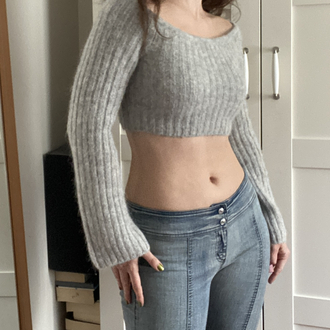 & Other Stories Stockholm Atelier Alpaca Wool Crop Knitwear