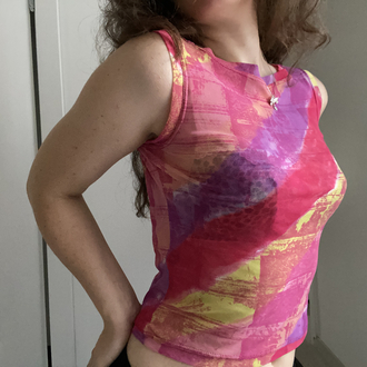 Vintage Versace Jeans Couture Transparan Top 
