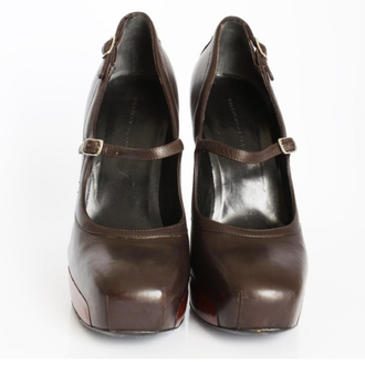Vintage Balenciaga 2006 Platform Wedge Mary Janes Heels