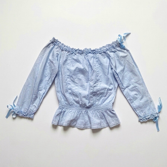 Vintage Moschino Baby Blue Blouse