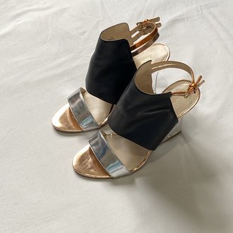 Nine West Clear Wedge Heels