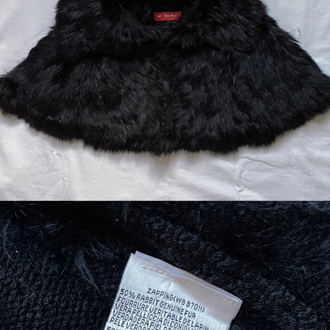 Vintage Rene Derhy Fur Bolero Cape
