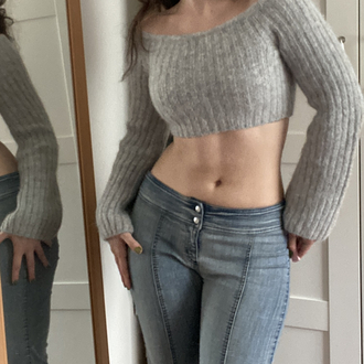 & Other Stories Stockholm Atelier Alpaca Wool Crop Knitwear