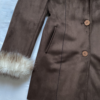 Vintage Fur Collar & Sleeve Detailed Coat