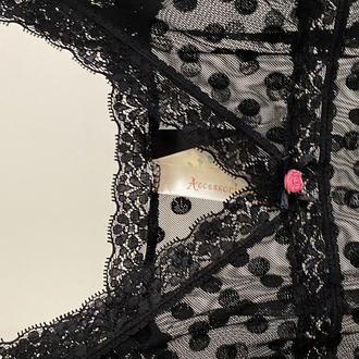 Vintage Polka Dot Transparent Top