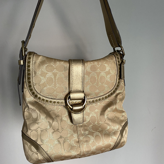 Vintage Coach Gold Shimmery Bag