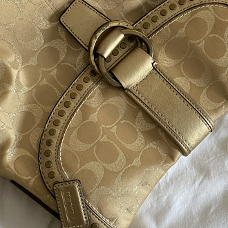 Vintage Coach Gold Shimmery Bag