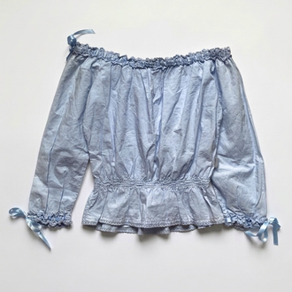 Vintage Moschino Baby Blue Blouse