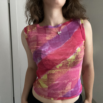 Vintage Versace Jeans Couture Transparan Top 