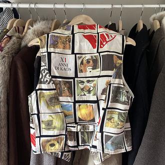 Vintage ‘90s Moschino Jeans Polaroid Print Vest