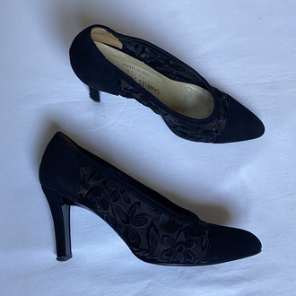 Vintage Charles Jourdan Heels & Bag Set