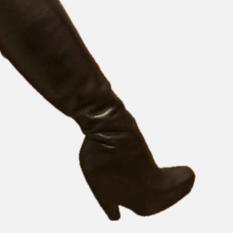 Vintage Balenciaga Platform Wedge Leather Boots Heels