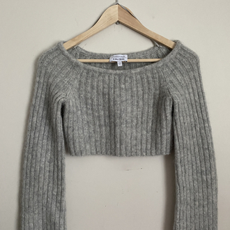 & Other Stories Stockholm Atelier Alpaca Wool Crop Knitwear