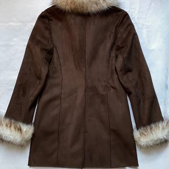Vintage Fur Collar & Sleeve Detailed Coat