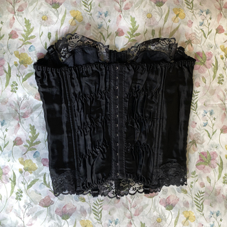 Vintage Black Swan Bustier