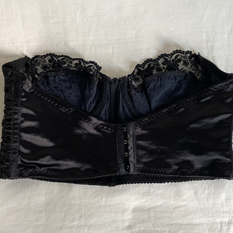 Vintage Satin & Lace Bustier