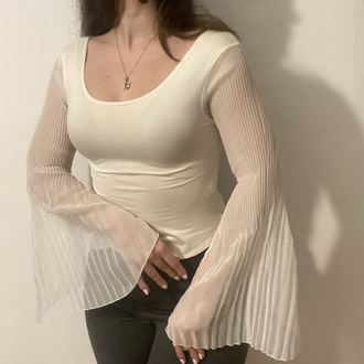 Vintage Elegant Tulle Blouse