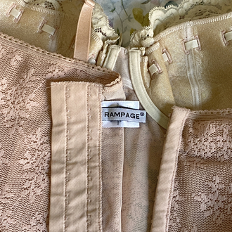 Vintage Rampage Lace Soft Pink Bustier