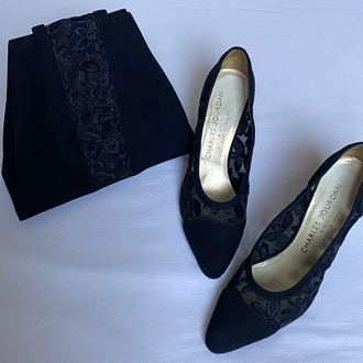 Vintage Charles Jourdan Heels & Bag Set