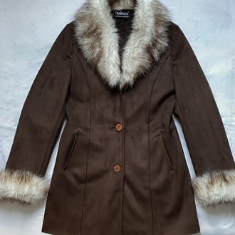 Vintage Fur Collar & Sleeve Detailed Coat