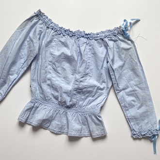 Vintage Moschino Baby Blue Blouse