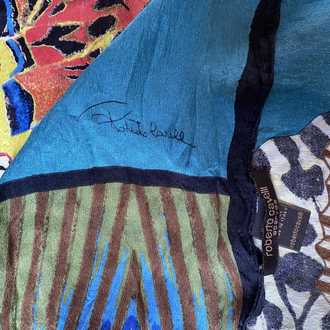 Vintage Roberto Cavalli Silk Butterfly Scarf