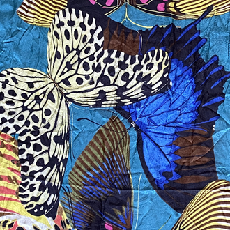 Vintage Roberto Cavalli Silk Butterfly Scarf