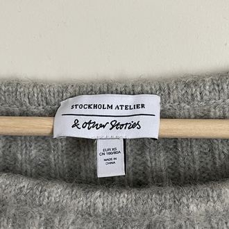 & Other Stories Stockholm Atelier Alpaca Wool Crop Knitwear
