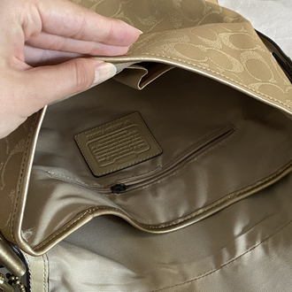 Vintage Coach Gold Shimmery Bag