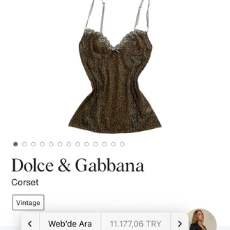 Vintage Dolce & Gabbana Leopard Top