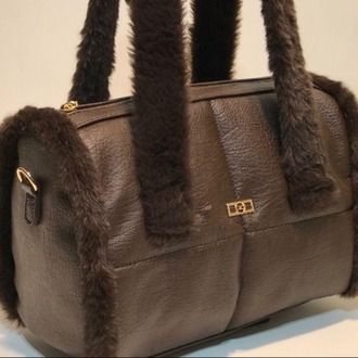 Craf Teddy Kahve Detaylı Suni Deri Baget/Silindir Çanta