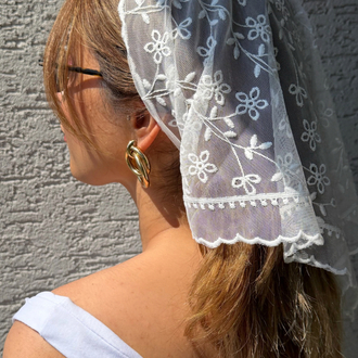 Çiçek detaylı Bandana & Kemer Dantel ✨