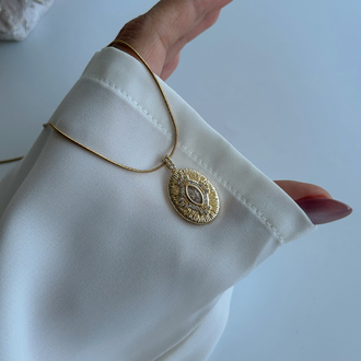 Oval Vintage Kolye | Çelik✨