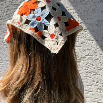 Renkli Çiçek Bandana & Kemer ✨