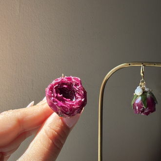 Dark Rose Küpe✨