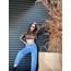 Leopar Desen Crop