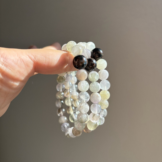 Ame-Green Mix Prasiolite | Bileklik