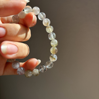Ame-Green Mix Prasiolite | Bileklik