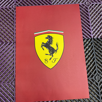 FERRARİ 10 ADET DEKOR PASPAS KÂĞIDI