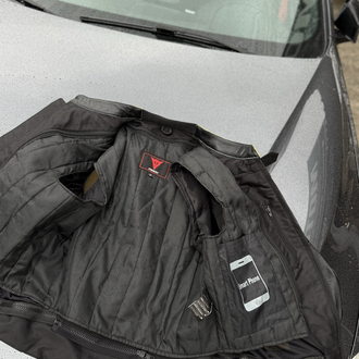 Dainese Hakiki Dana Derisi Hörgüçlü Mont   