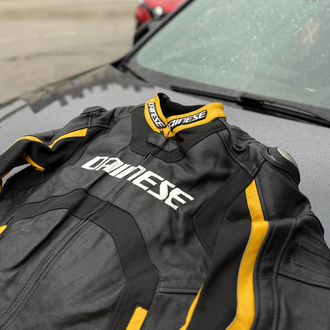 Dainese Hakiki Dana Derisi Hörgüçlü Mont   