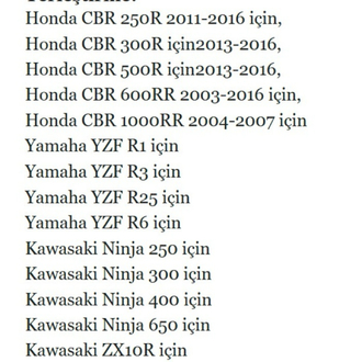 ZX10R SİNYALLİ AYNA UNİVERSAL Bİ ÇOĞU MOTORA UYUMLU