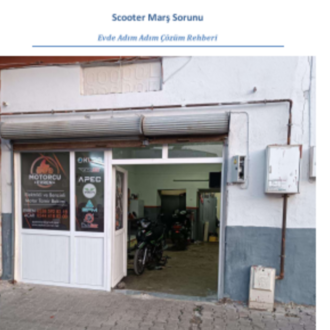 Scooter Marş Sorunu – Evde Adım Adım Çözüm Rehberi