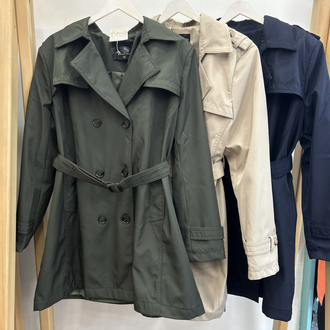 Kısa Boy Trençkot Klasik Model