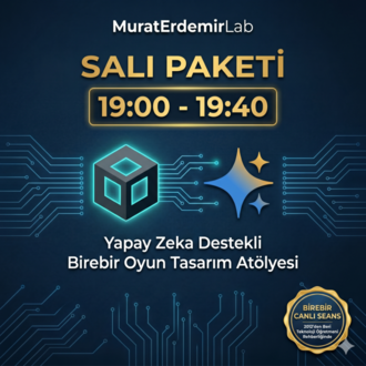 MuratErdemirLab | Salı Seansı: Yapay Zeka ile Oyun Tasarım Atölyesi
