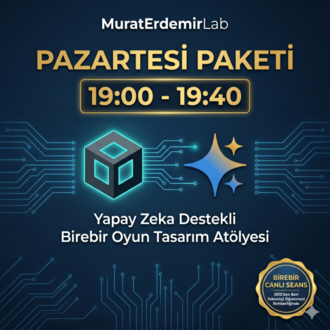 MuratErdemirLab | Pazartesi: AI & Unity Oyun Tasarımı