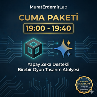 MuratErdemirLab | Cuma Seansı: Yapay Zeka ile Oyun Tasarım Atölyesi